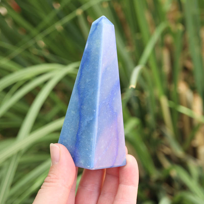Blue Quartz Obelisk