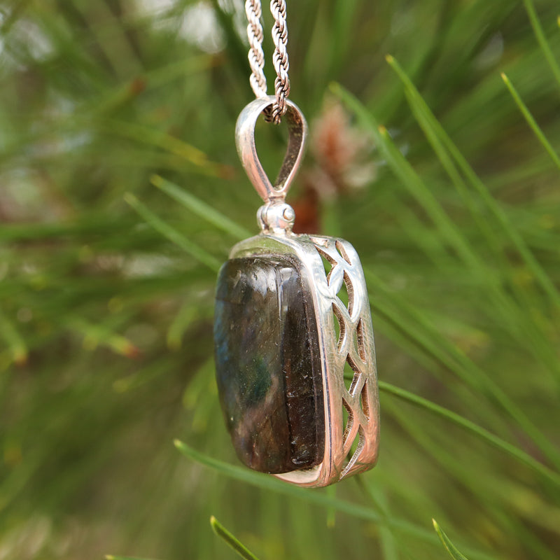 Polished Labradorite Pendant