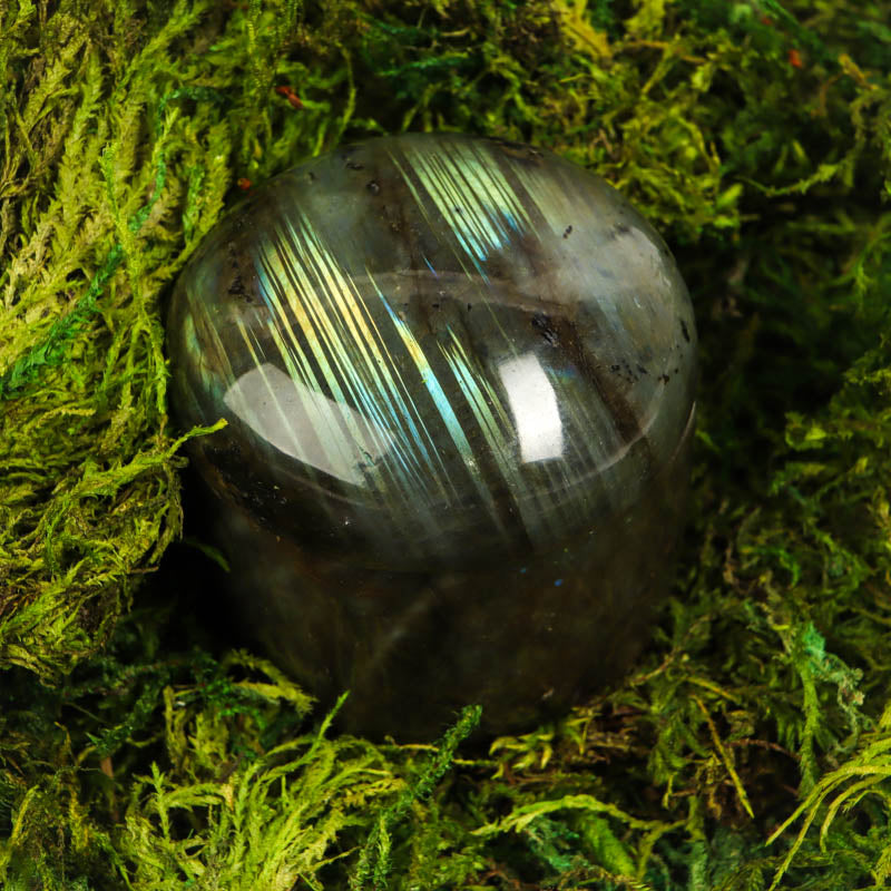 Labradorite Rounded Keepsake Box Crystal Carvings Crystal Magic