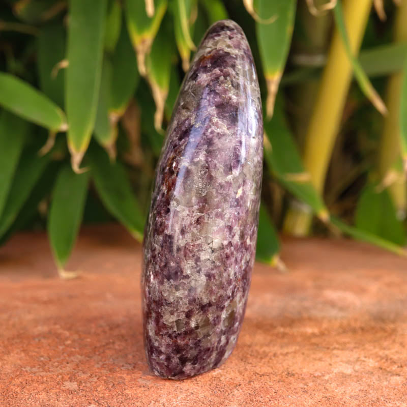 Base Cut Lepidolite Free Form Crystal Carving Crystal Magic