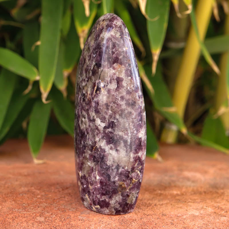 Base Cut Lepidolite Free Form Crystal Carving Crystal Magic