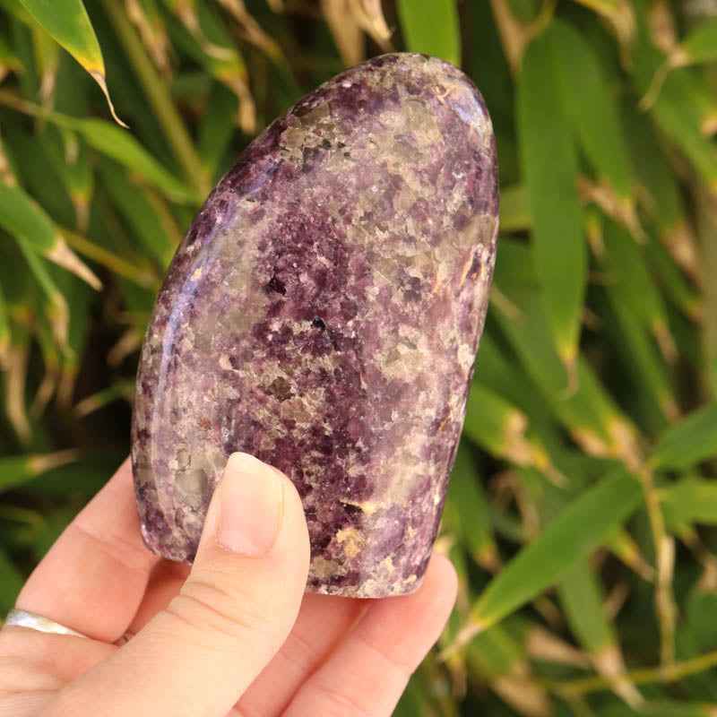 Base Cut Lepidolite Free Form Crystal Carving Crystal Magic