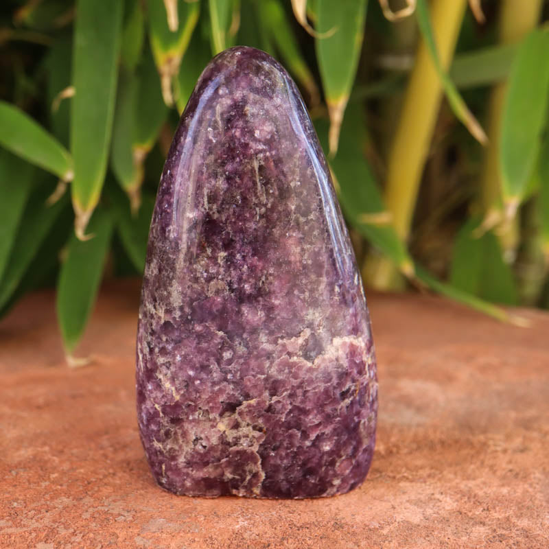 Base Cut Lepidolite Free Form Crystal Carving Crystal Magic