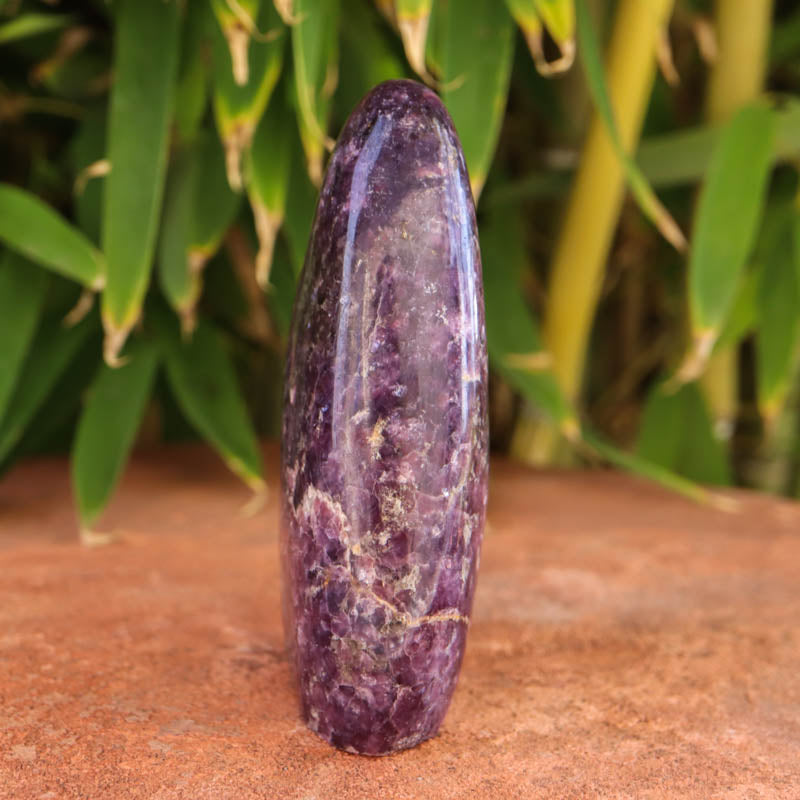 Base Cut Lepidolite Free Form Crystal Carving Crystal Magic