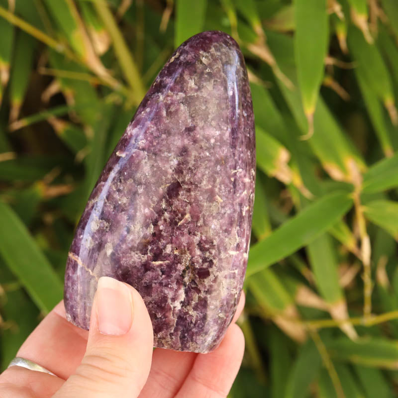Base Cut Lepidolite Free Form Crystal Carving Crystal Magic