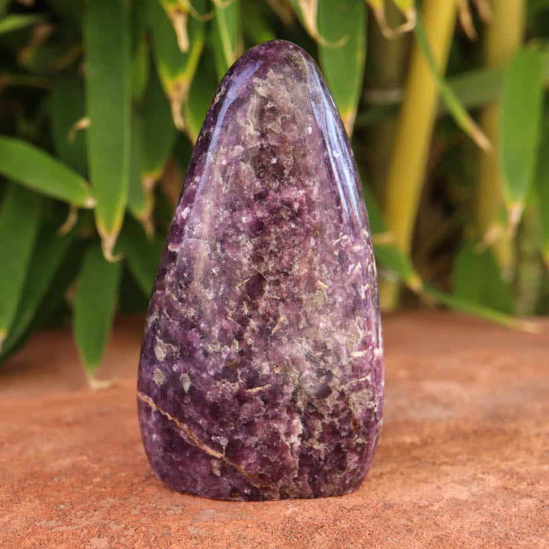 Base Cut Lepidolite Free Form Crystal Carving Crystal Magic