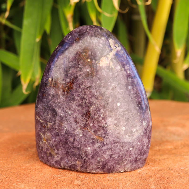 Base Cut Lepidolite Free Form Crystal Carving Crystal Magic