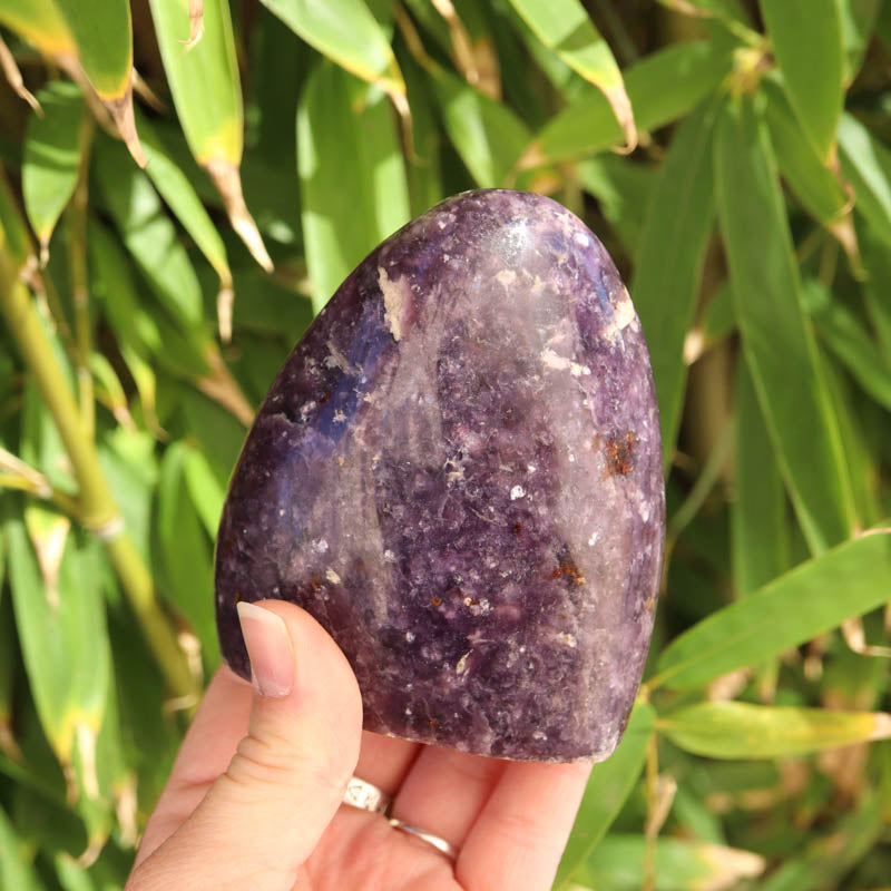 Base Cut Lepidolite Free Form Crystal Carving Crystal Magic