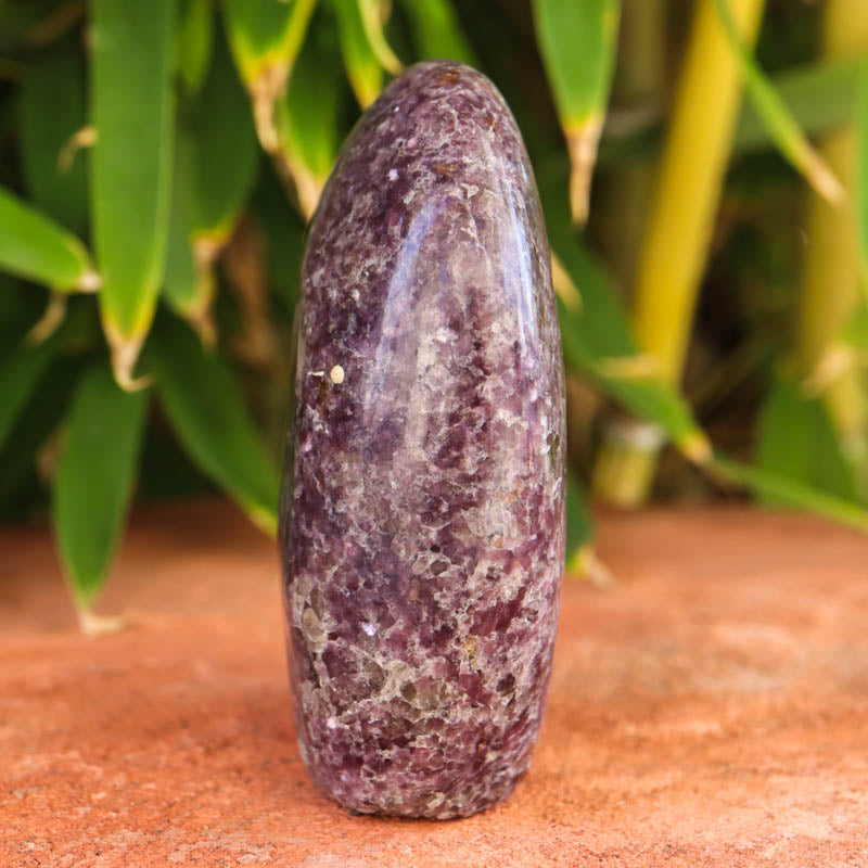 Base Cut Lepidolite Free Form Crystal Carving Crystal Magic