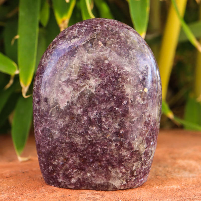 Base Cut Lepidolite Free Form Crystal Carving Crystal Magic
