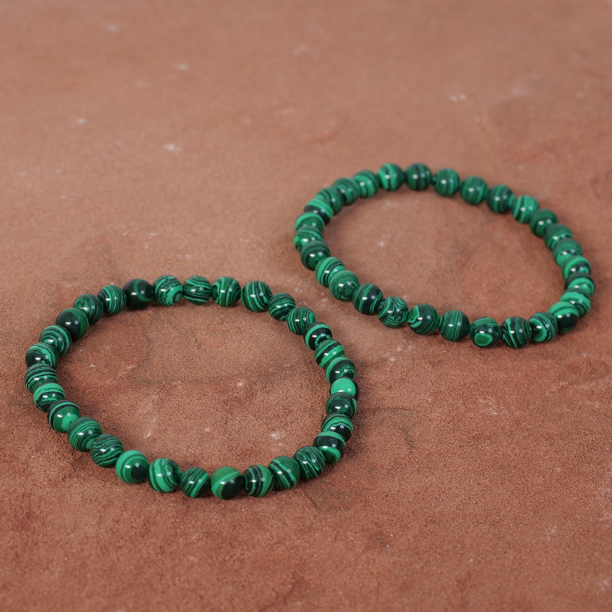 Malachite Bracelet Jewelry: Bracelet Milk and Honey 6mm