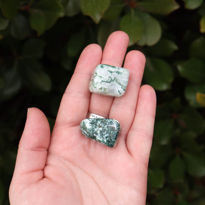 Moss Agate Tumbled Crystal Tumbled Crystal Magic