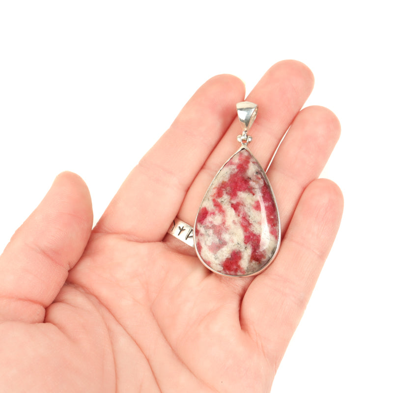 Pink Tourmaline Teardrop Pendant Jewelry: Ring Starborn Creations 