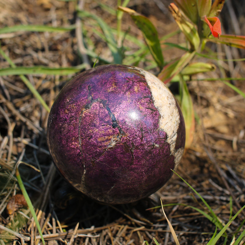 Purpurite Crystal Sphere