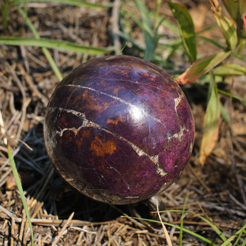 Purpurite Crystal Sphere
