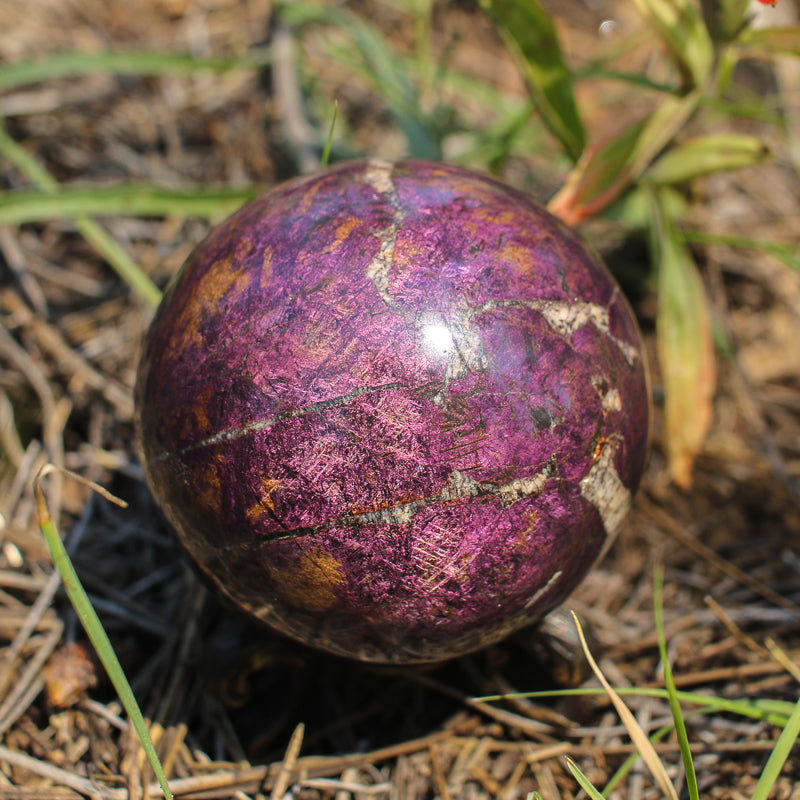 Purpurite Crystal Sphere