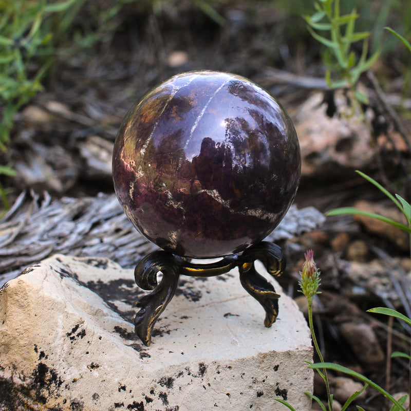 Purpurite Crystal Sphere