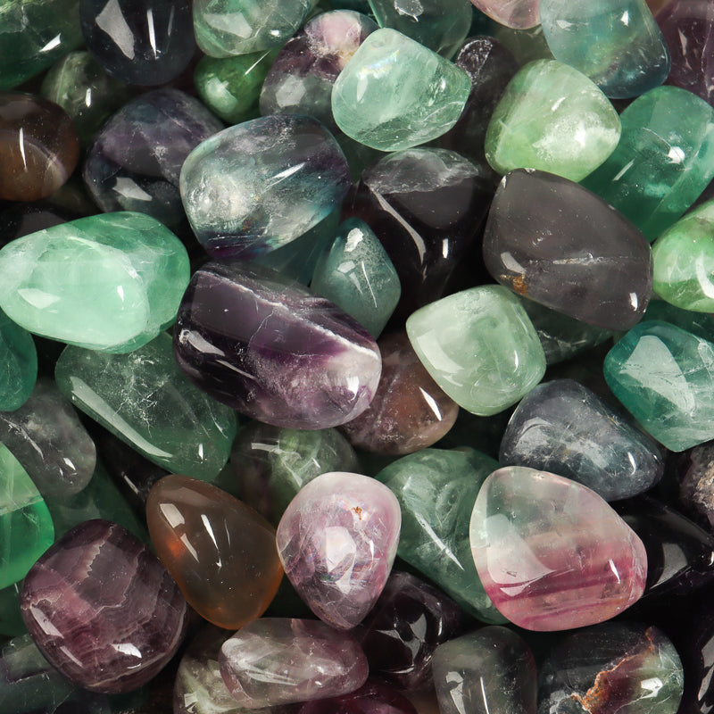 Fluorite Tumbled Crystal Tumbled Aquarius