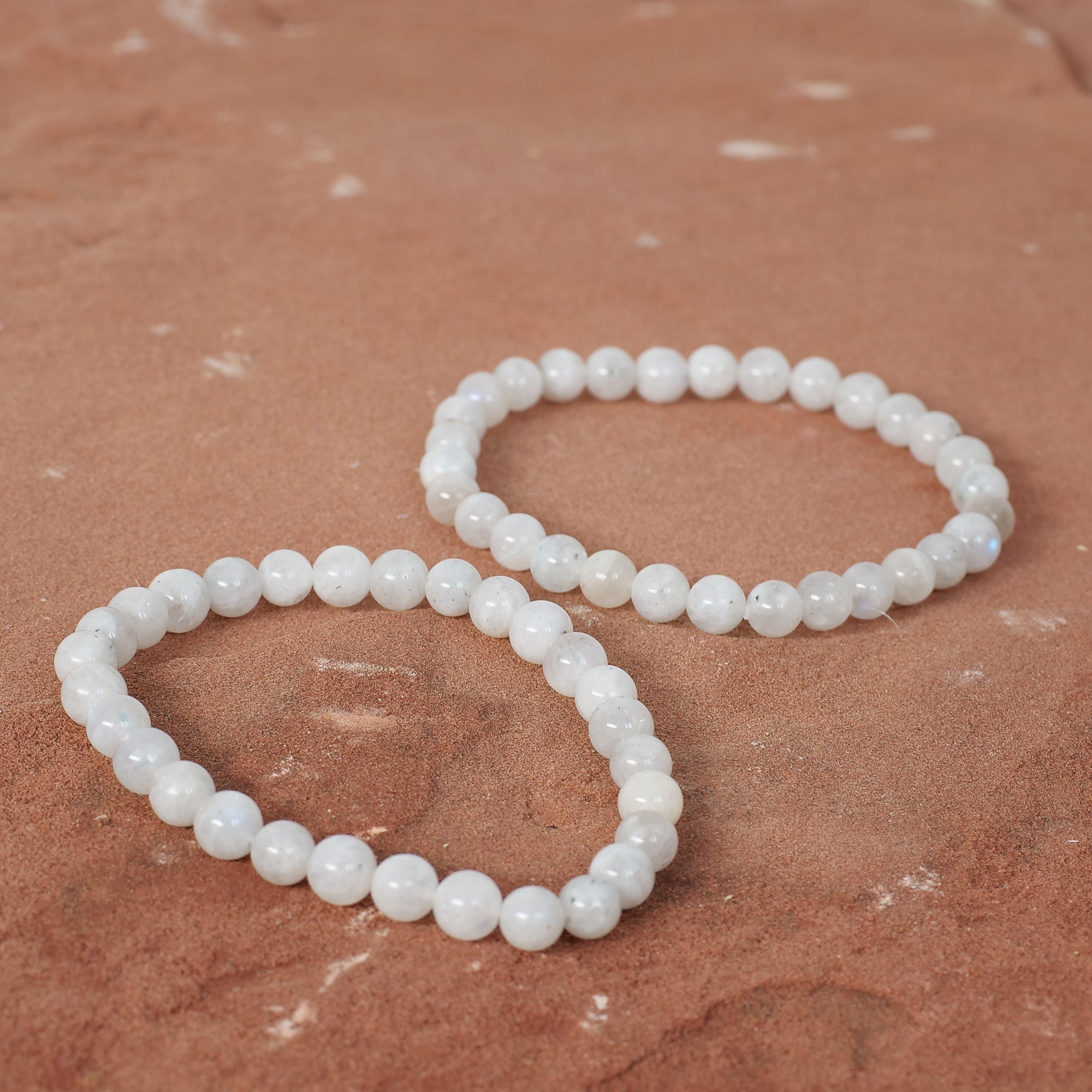 Rainbow Moonstone Bracelet Jewelry: Bracelet Milk and Honey 6mm