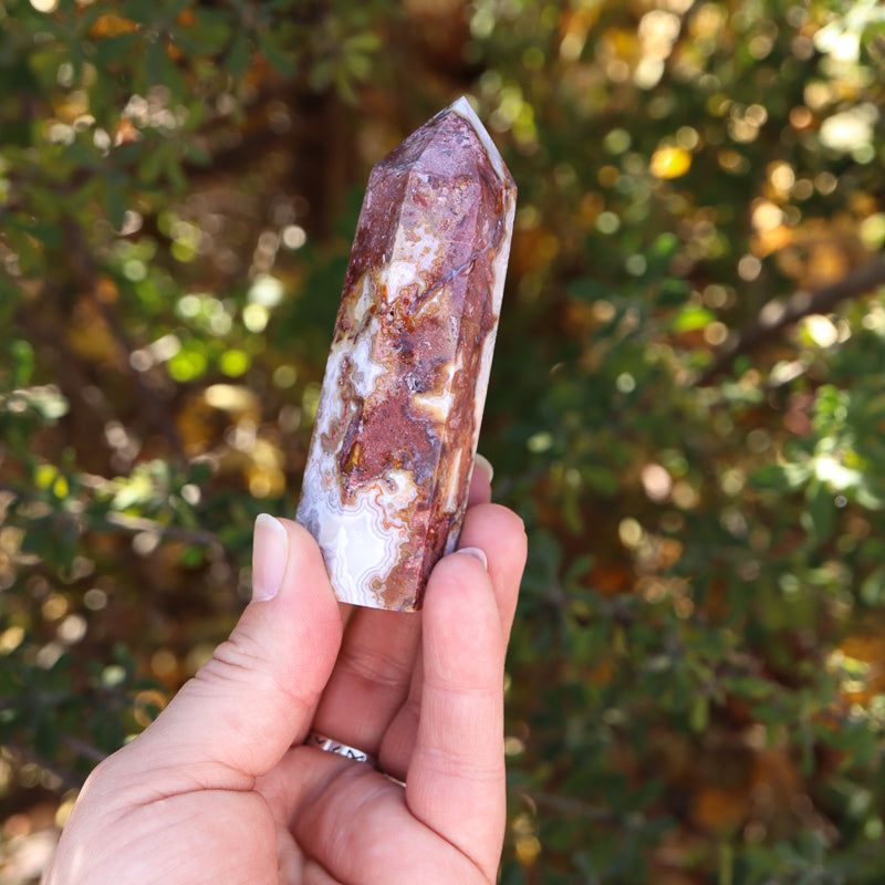 Red Crazy Lace Agate Point