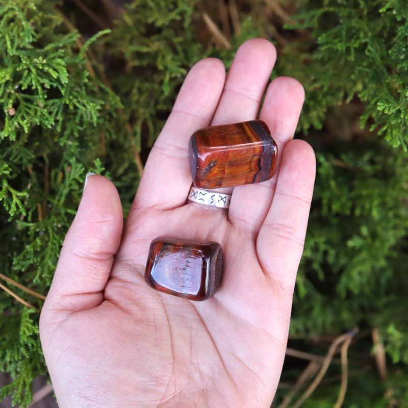 Red Tiger's Eye Tumbled Crystal Tumbled Crystal Magic