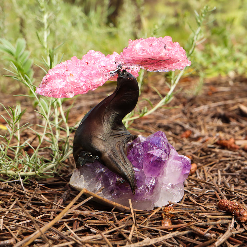 Rose Quartz Bonsai Tree