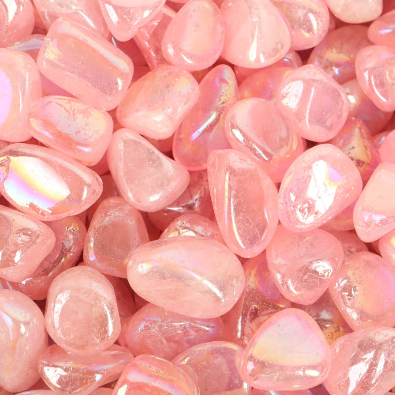 Angel Aura Rose Quartz Tumbled Crystal Tumbled Crystal Magic