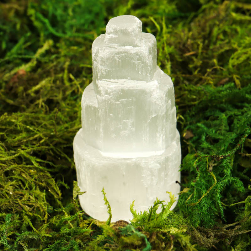 Raw Selenite Tower Crystal Point Crystal Magic Small