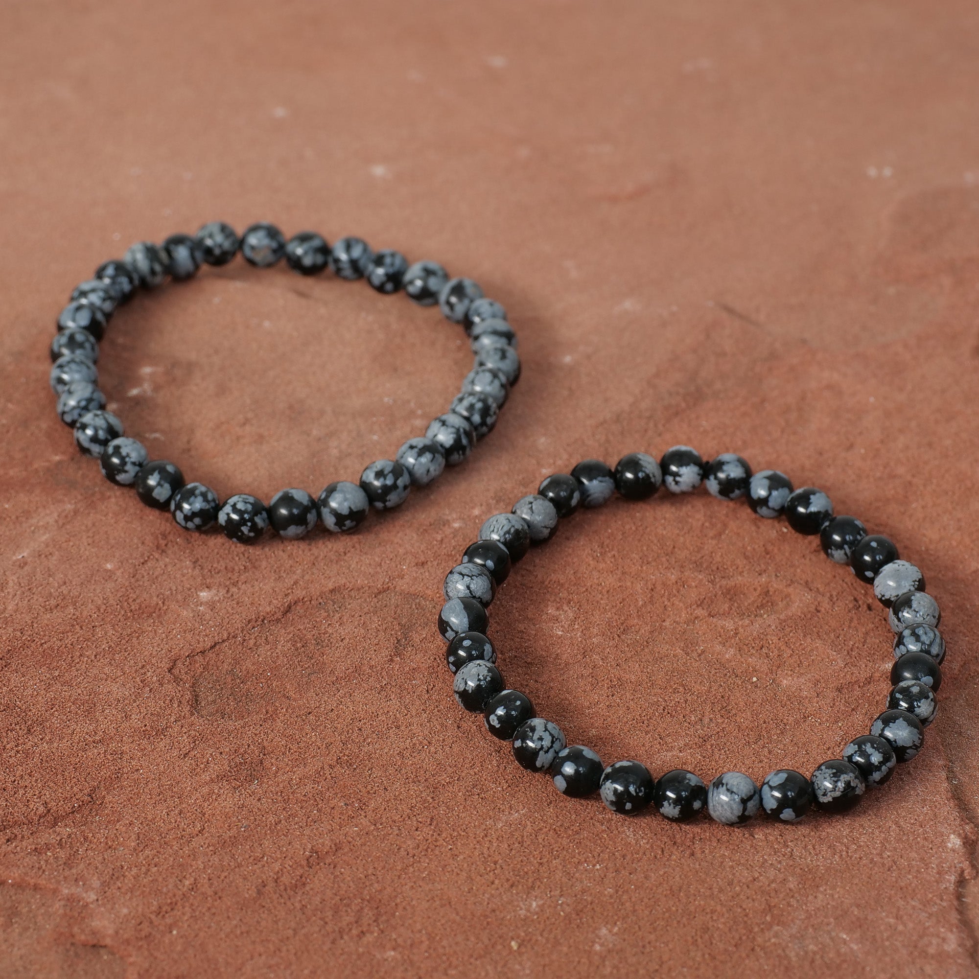 Snowflake Obsidian Bracelet Jewelry: Bracelet Milk and Honey 6mm 