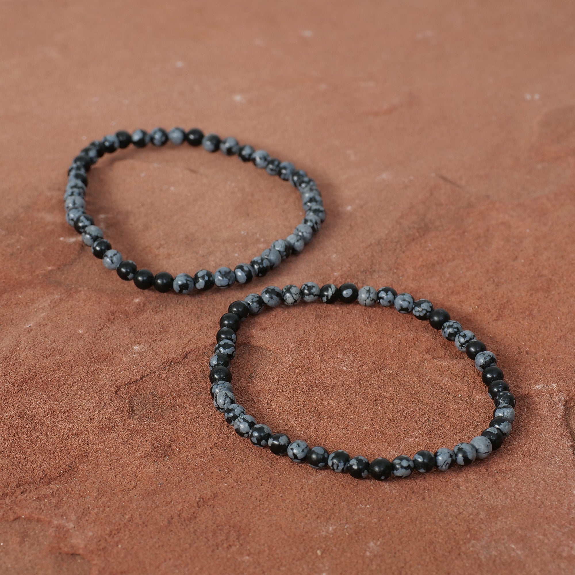 Snowflake Obsidian Bracelet Jewelry: Bracelet Milk and Honey 4mm