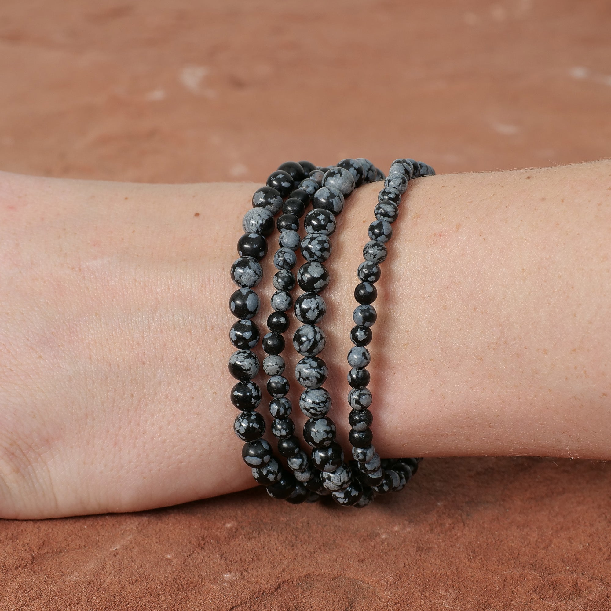 Snowflake Obsidian Bracelet Jewelry: Bracelet Milk and Honey