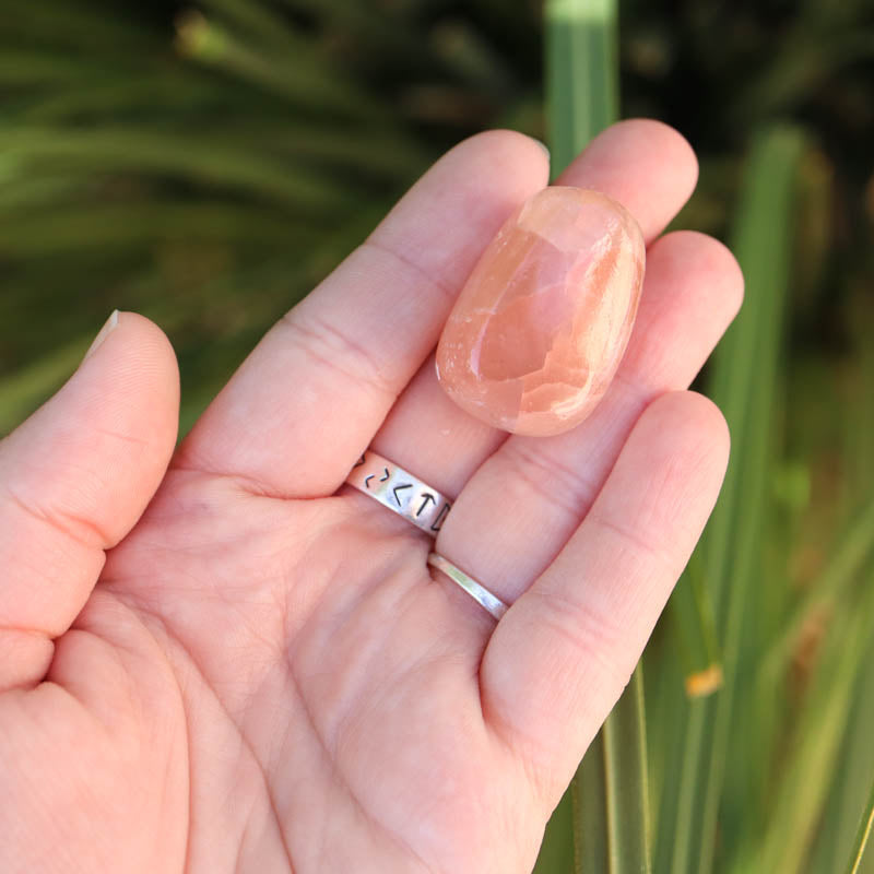 Strawberry Calcite Tumbled Crystal Tumbled Crystal Magic