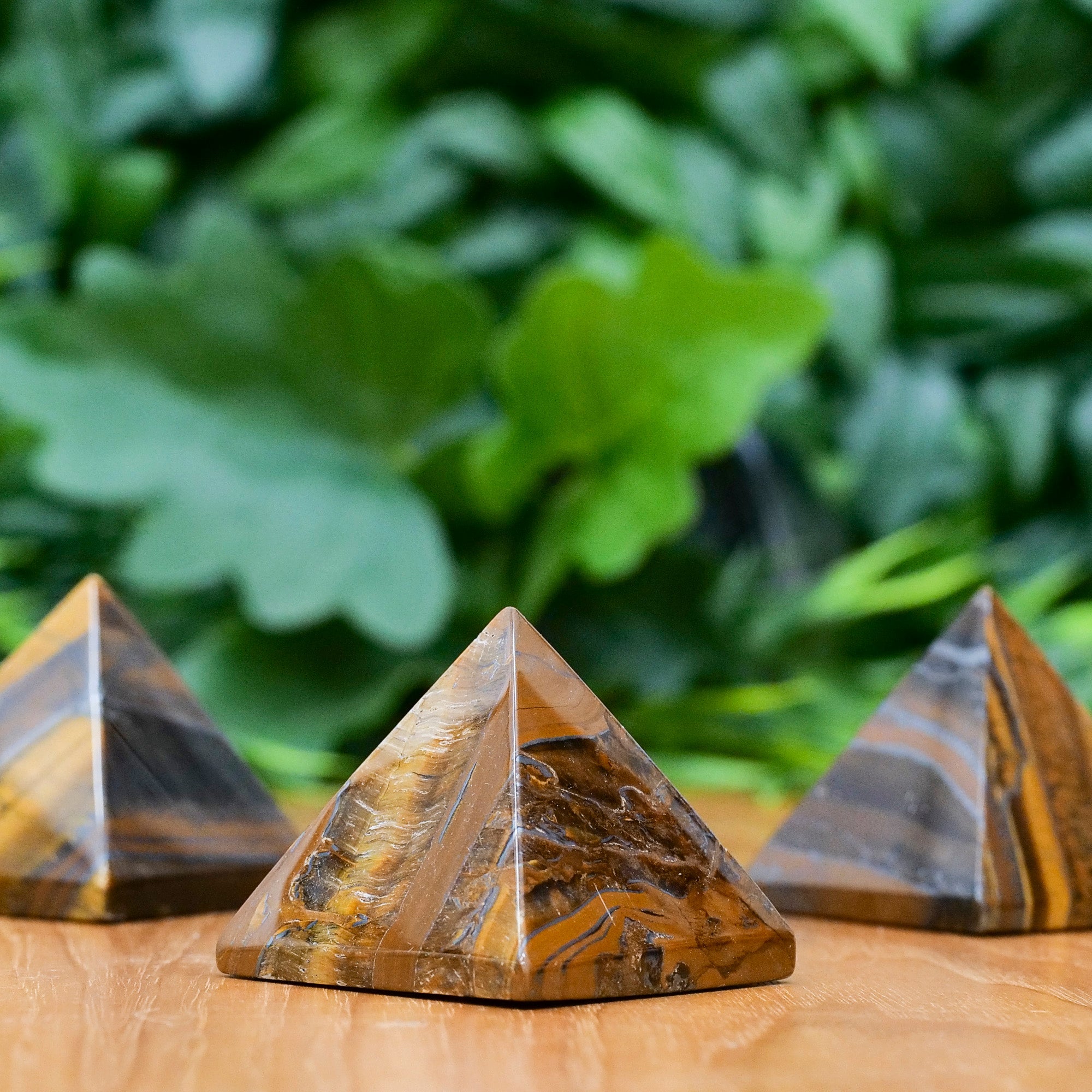 Tiger Iron Pyramid Crystal Pyramid Crystal Magic