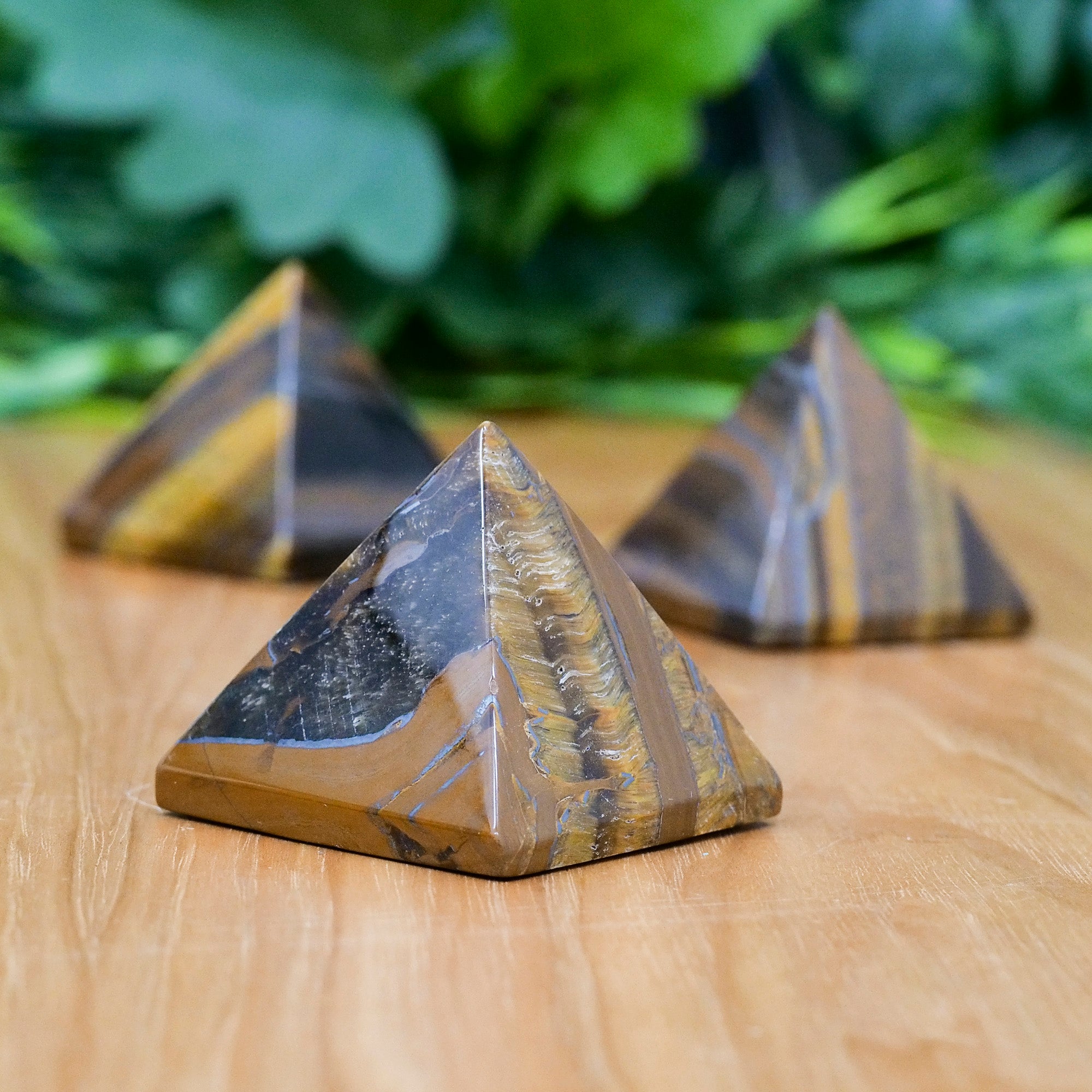 Tiger Iron Pyramid Crystal Pyramid Crystal Magic