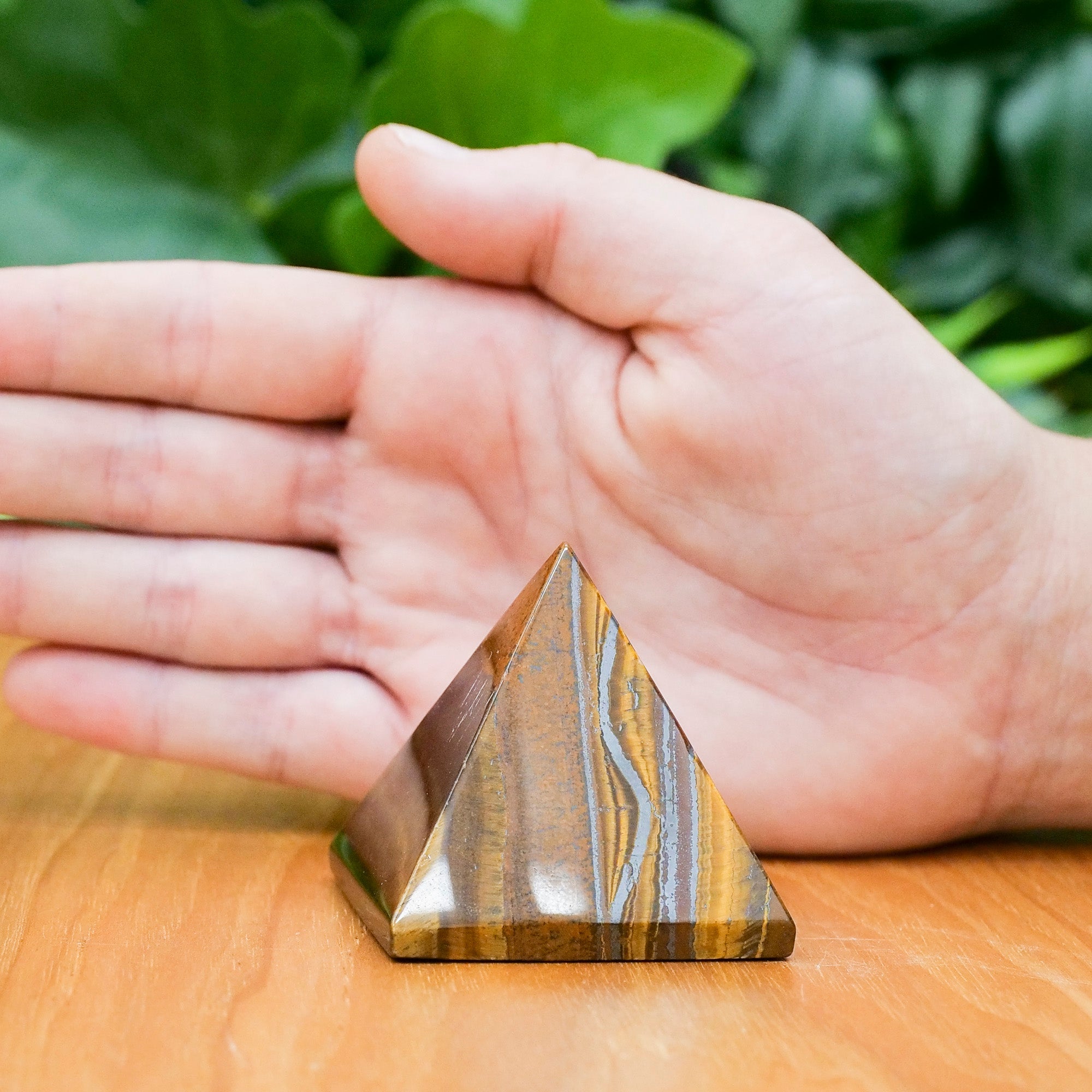 Tiger Iron Pyramid Crystal Pyramid Crystal Magic