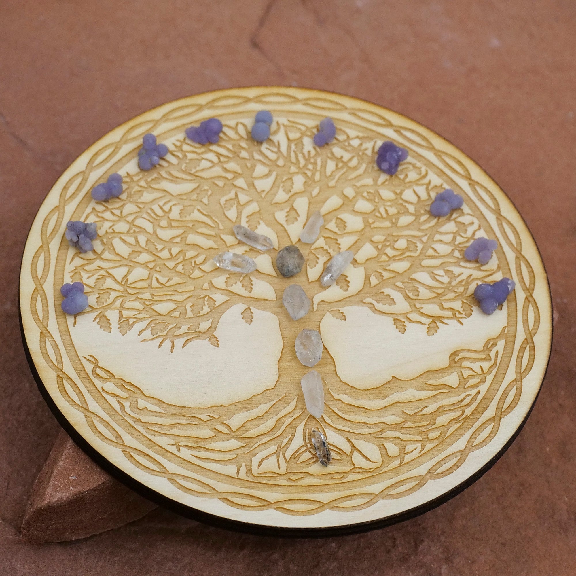 Tree Of Life Crystal Grid Gifts & Decor Zen and Meow