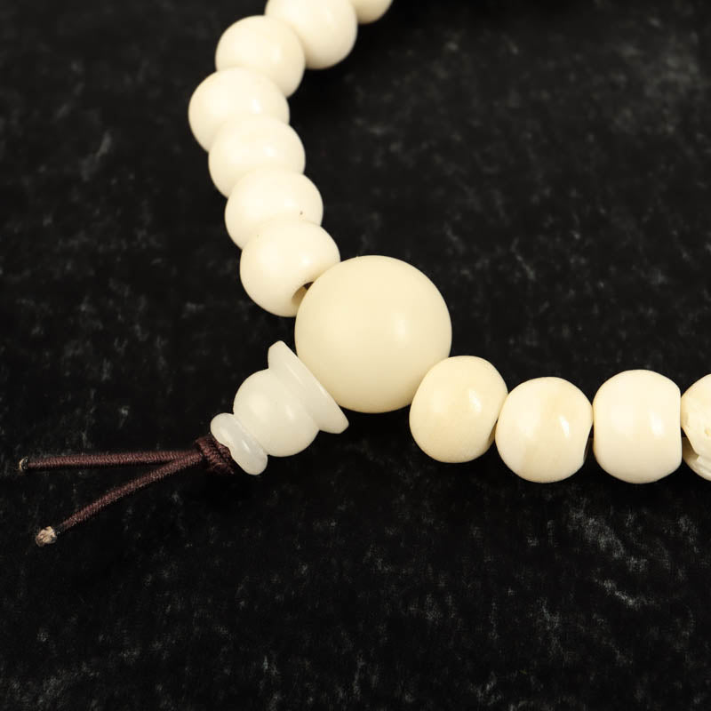 Tibetan Style Yak Bone Wrist Mala Jewelry: Mala Namu Baru