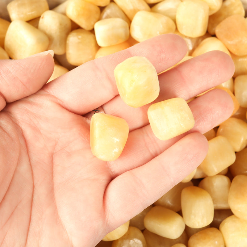 Yellow Aragonite Tumbled Crystal Tumbled Crystal Magic