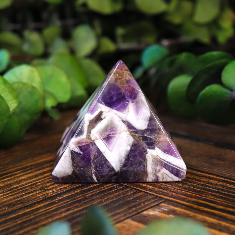 Amethyst Chevron Pyramid