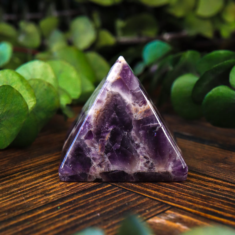 Amethyst Chevron Pyramid