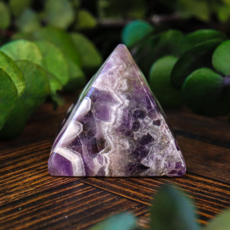 Amethyst Chevron Pyramid