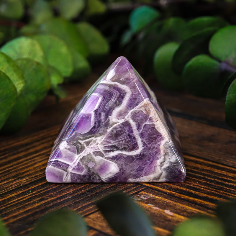 Amethyst Chevron Pyramid