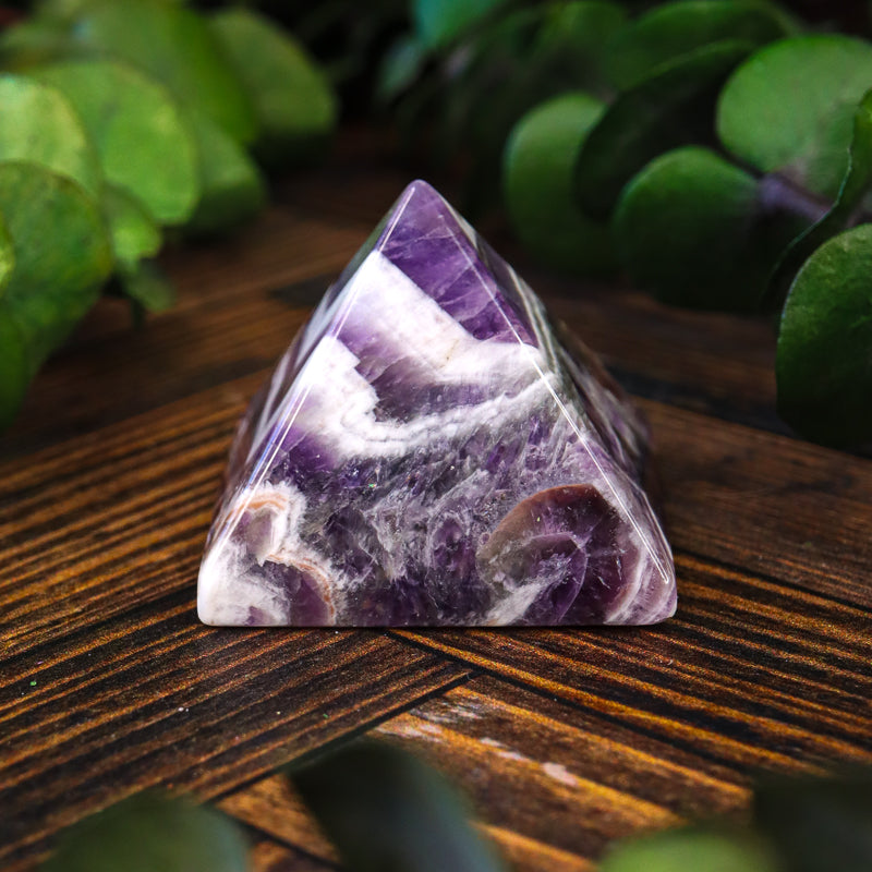 Amethyst Chevron Pyramid