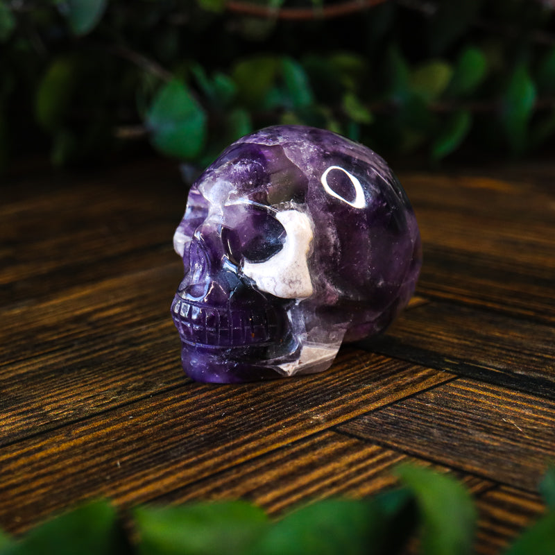 Amethyst Chevron Skull