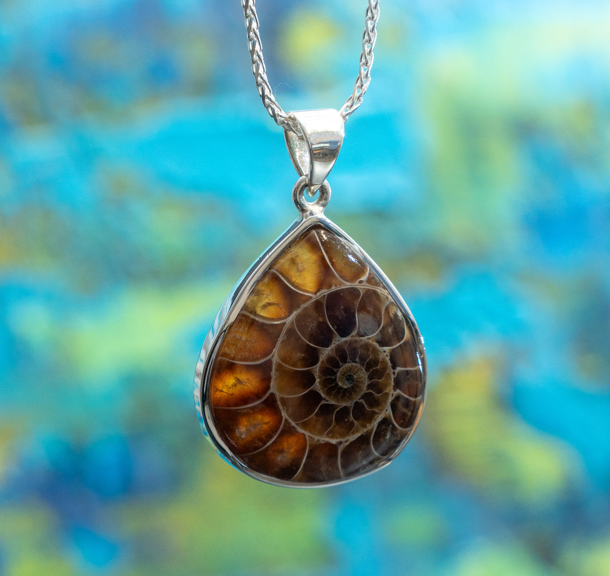 Ammonite Nautilus Pendant