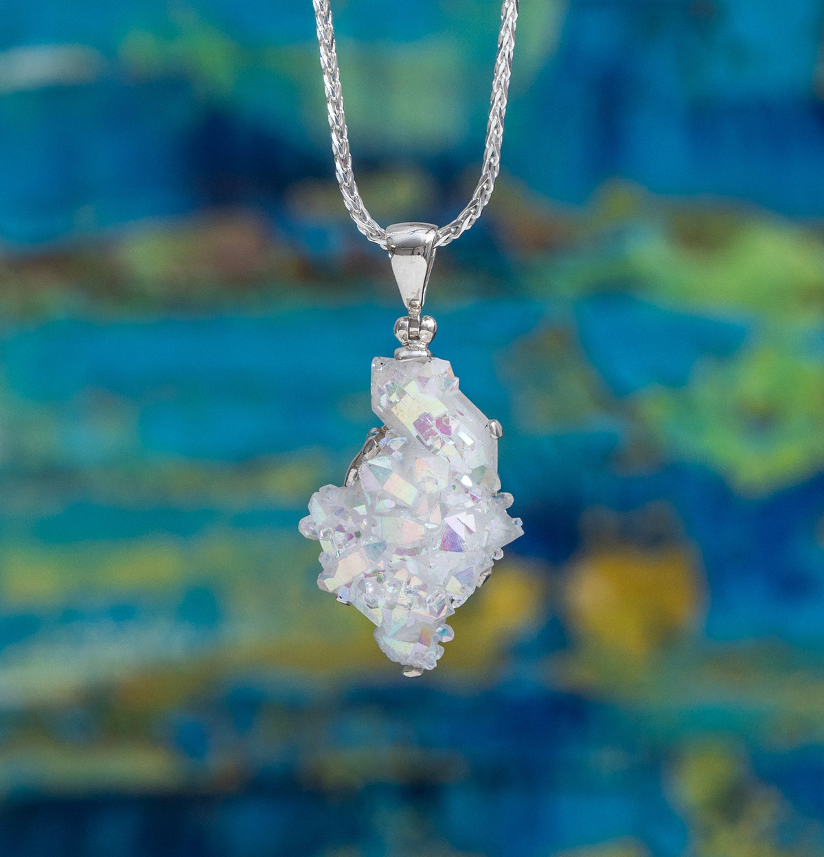 Angel Aura Quartz Pendant