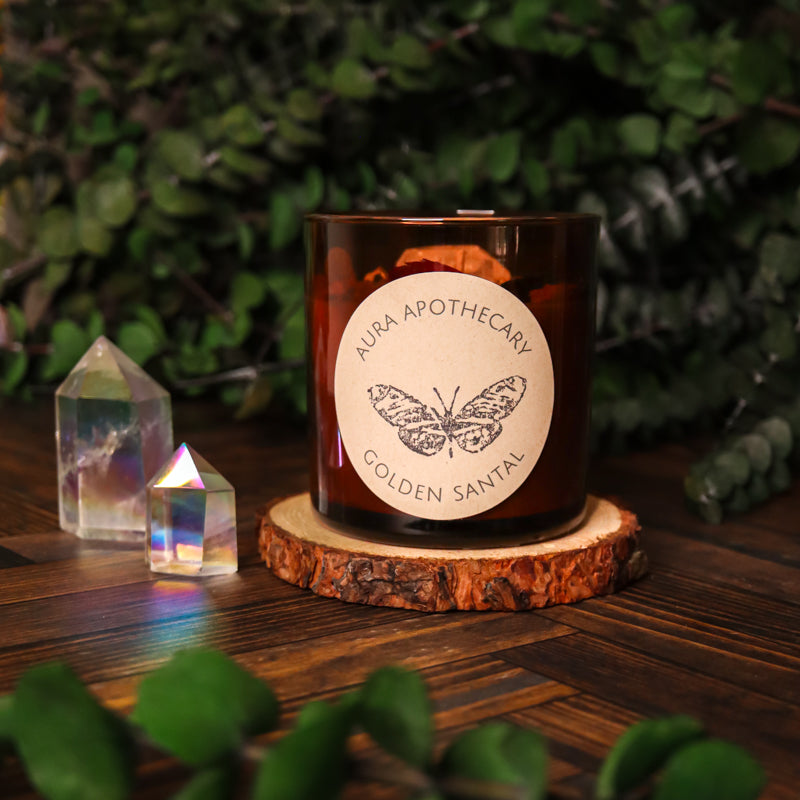 Golden Santal Soy Apothecary Candle