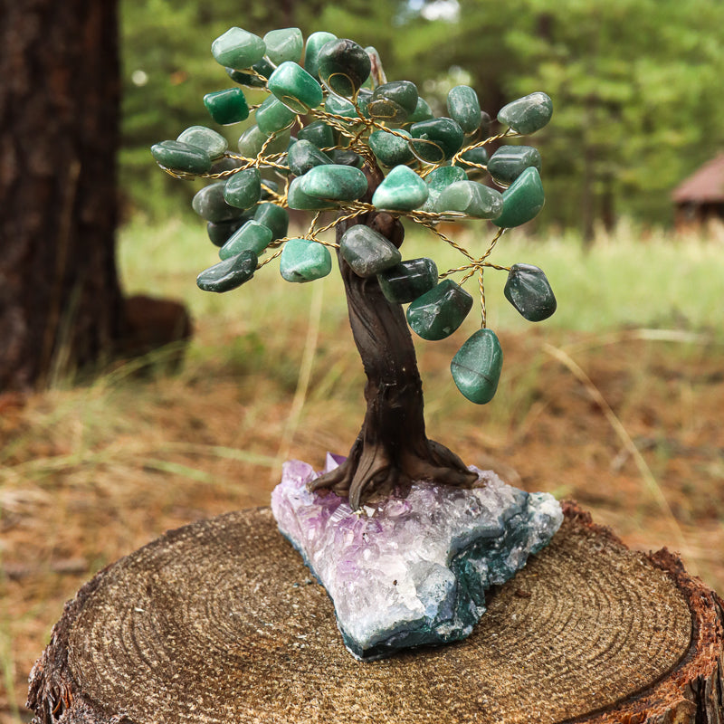 Unique Green Aventurine Crystal Tree