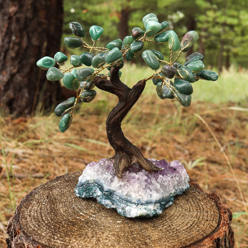 Unique Green Aventurine Crystal Tree