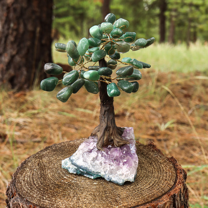 Unique Green Aventurine Crystal Tree